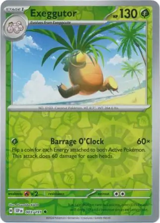 Exeggutor Surging Sparks 003/191 Uncommon Reverse Holo
