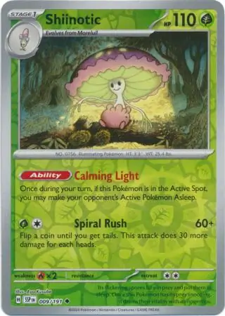 009/191 Shiinotic SSP Uncommon Reverse Holo