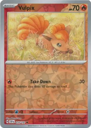 Vulpix Surging Sparks 016/191 Common Reverse Holo