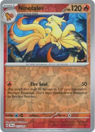 Ninetales Surging Sparks 017/191 Uncommon Reverse Holo