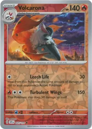Volcarona Surging Sparks 025/191 Common Reverse Holo