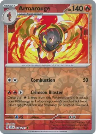 Armarouge Surging Sparks 034/191 Uncommon Reverse Holo
