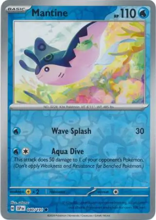 Mantine Surging Sparks 040/191 Common Reverse Holo