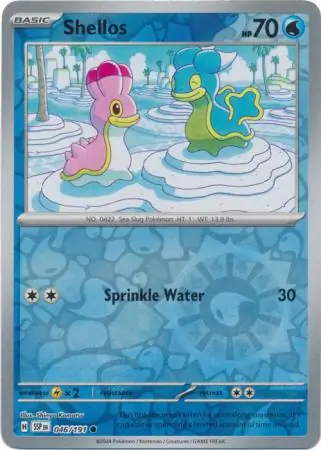 Shellos Surging Sparks 046/191 Common Reverse Holo