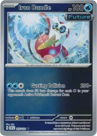Iron Bundle Surging Sparks 055/191 Uncommon Reverse Holo