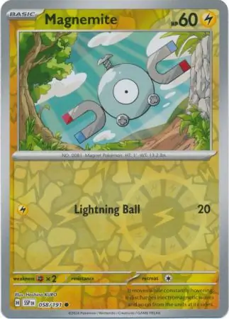Magnemite Surging Sparks 058/191 Common Reverse Holo