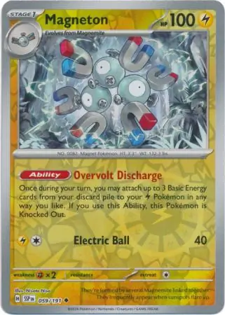 Magneton Surging Sparks 059/191 Uncommon Reverse Holo