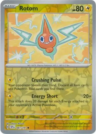 Rotom Surging Sparks 061/191 Common Reverse Holo