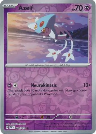 Azelf Surging Sparks 080/191 Common Reverse Holo