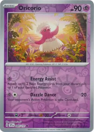 Oricorio Surging Sparks 089/191 Common Reverse Holo