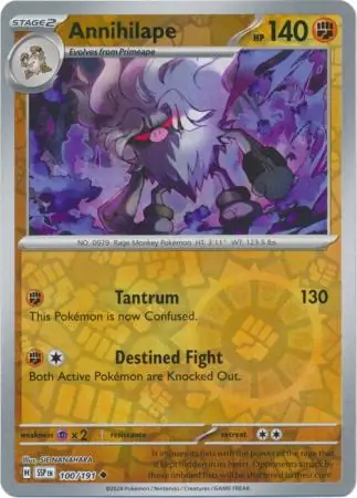 Annihilape Surging Sparks 100/191 Uncommon Reverse Holo