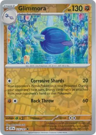 Glimmora Surging Sparks 115/191 Common Reverse Holo