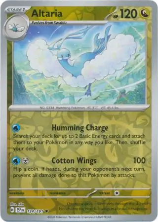 Altaria Surging Sparks 134/191 Uncommon Reverse Holo