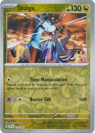 Dialga Surging Sparks 135/191 Rare Reverse Holo