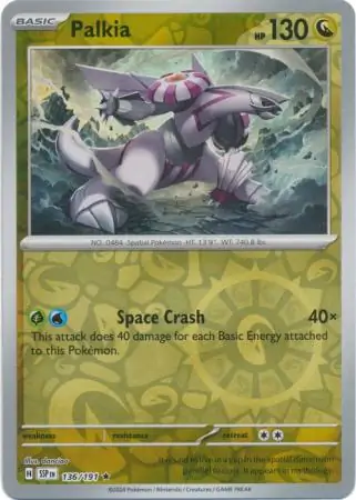 Palkia Surging Sparks 136/191 Rare Reverse Holo