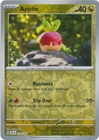 Applin Surging Sparks 138/191 Common Reverse Holo