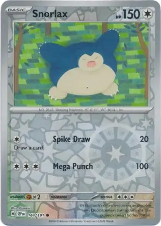Snorlax Surging Sparks 144/191 Common Reverse Holo