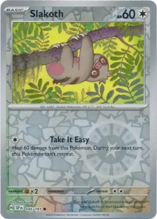 Slakoth Surging Sparks 145/191 Common Reverse Holo