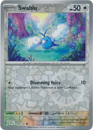 Swablu Surging Sparks 148/191 Common Reverse Holo