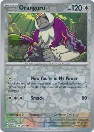 Oranguru Surging Sparks 156/191 Common Reverse Holo