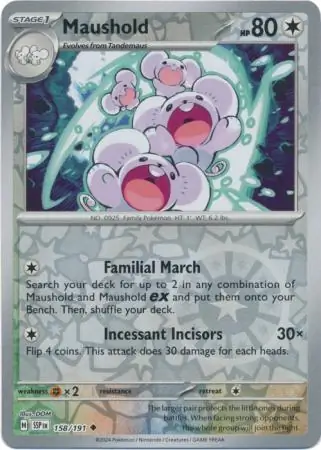 Maushold Surging Sparks 158/191 Uncommon Reverse Holo