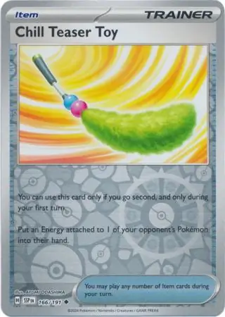 Chill Teaser Toy Surging Sparks 166/191 Uncommon Reverse Holo