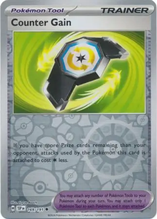 Counter Gain Surging Sparks 169/191 Uncommon Reverse Holo