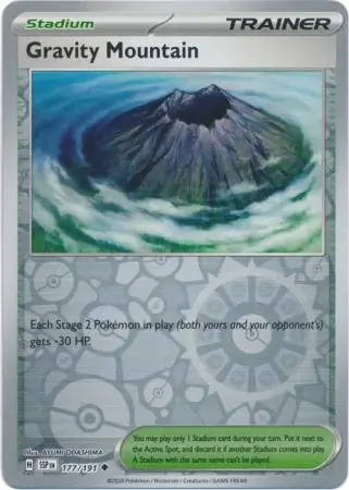 Gravity Mountain Surging Sparks 177/191 Uncommon Reverse Holo
