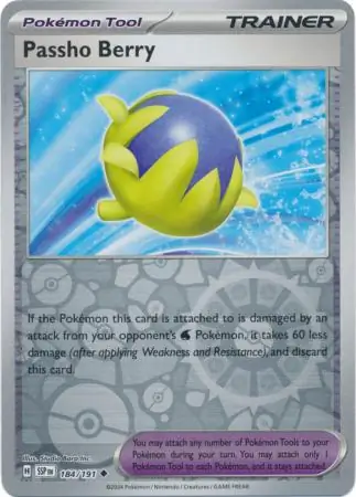 Passho Berry Surging Sparks 184/191 Uncommon Reverse Holo