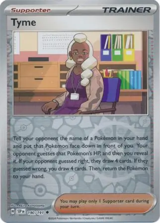 Tyme Surging Sparks 190/191 Uncommon Reverse Holo