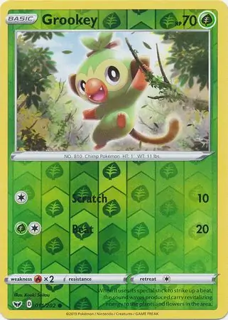 011/202 Grookey SSH Common Reverse Holo
