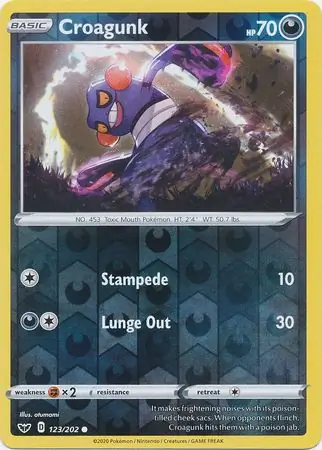 123/202 Croagunk SSH Common Reverse Holo
