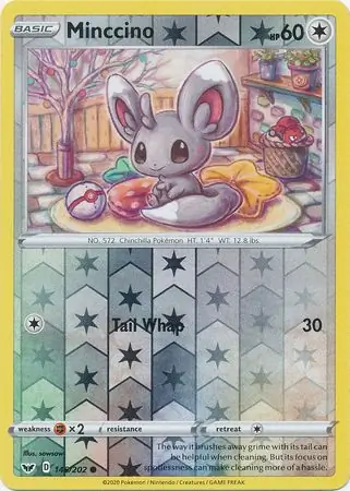 146/202 Minccino SSH Common Reverse Holo