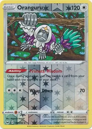 148/202 Oranguru SSH Rare Holo Reverse Holo