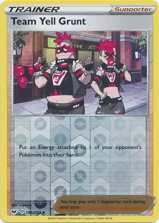 184/202 Team Yell Grunt SSH Uncommon Reverse Holo