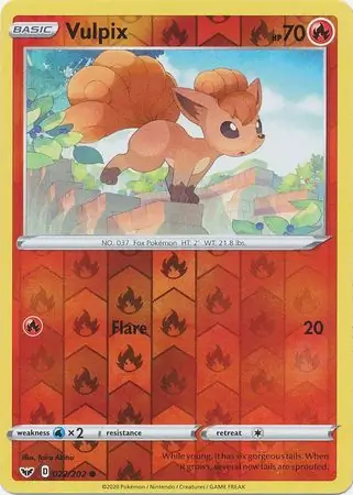 022/202 Vulpix SSH Common Reverse Holo