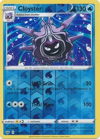 041/202 Cloyster SSH Rare Reverse Holo