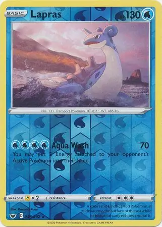 048/202 Lapras SSH Rare Reverse Holo