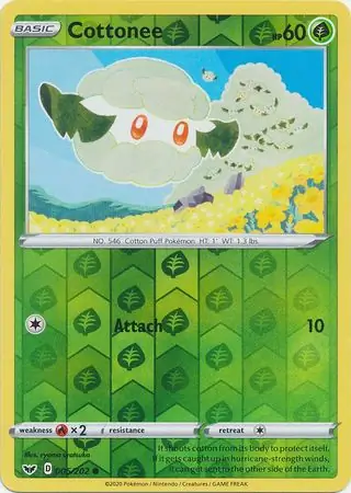 005/202 Cottonee SSH Common Reverse Holo