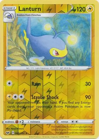 069/202 Lanturn SSH Rare Reverse Holo