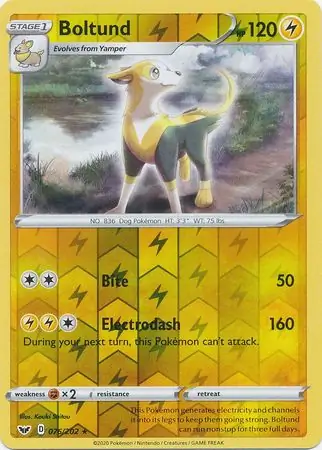 076/202 Boltund SSH Rare Holo Reverse Holo