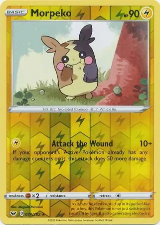 078/202 Morpeko SSH Rare Reverse Holo