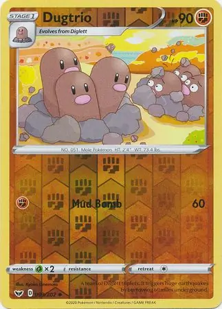 093/202 Dugtrio SSH Uncommon Reverse Holo