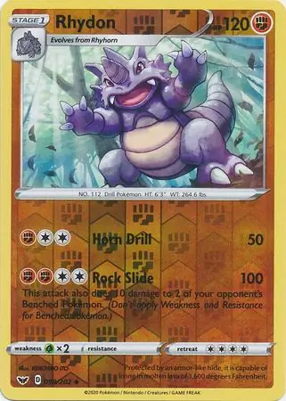 098/202 Rhydon SSH Uncommon Reverse Holo