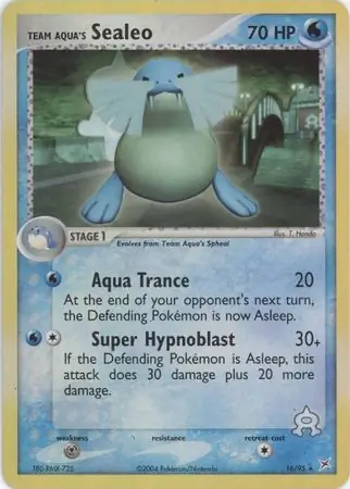 16/95 Team Aqua's Sealeo MA Rare Reverse Holo