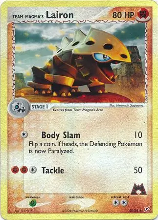 20/95 Team Magma's Lairon MA Rare Reverse Holo