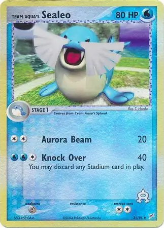 31/95 Team Aqua's Sealeo MA Uncommon Reverse Holo