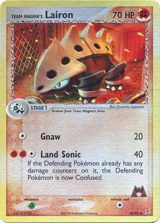 36/95 Team Magma's Lairon MA Uncommon Reverse Holo