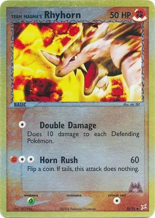 38/95 Team Magma's Rhyhorn MA Uncommon Reverse Holo