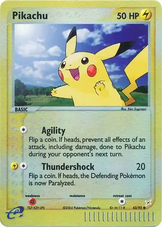43/95 Pikachu MA Common Reverse Holo